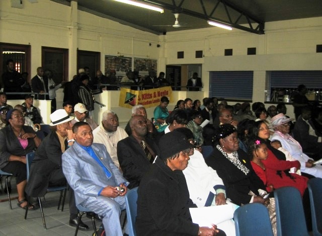 Overseas Nationals attending a meeting with the Nevis Island Administration